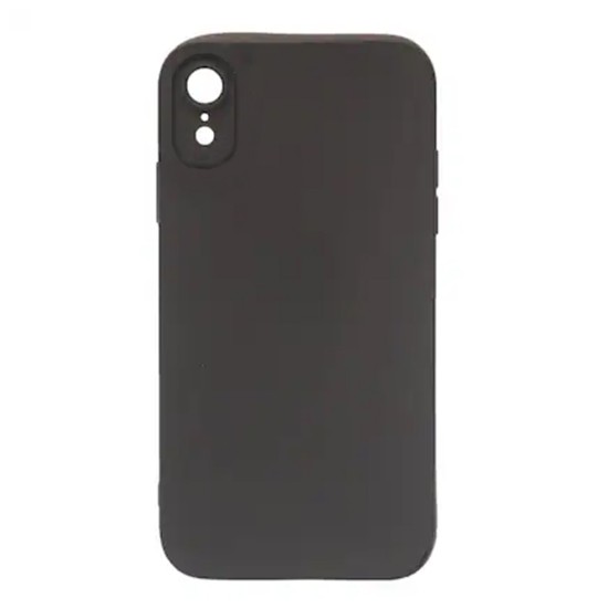 Silicone Case with Camera Shield for Apple iPhone XR Black